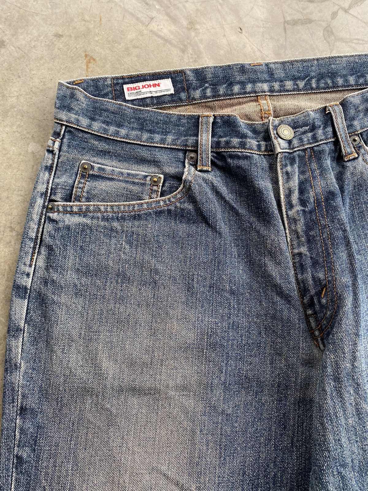Big John Baggy Jeans Vintage Big John Mud Rusty Distressed Jeans 231 Size US 32 / EU 48 - 5 Thumbnail