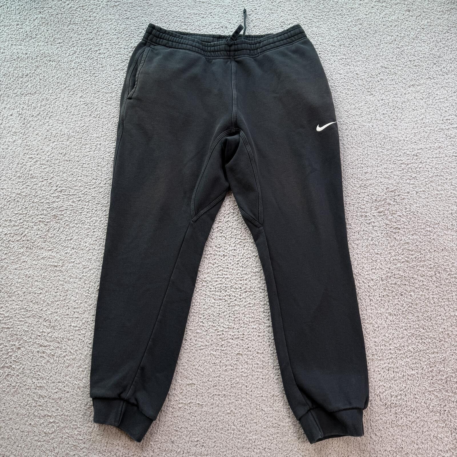 Nike Nike Black Fleece Jogger Sweatpants Mens L Embroidered Size US 34 / EU 50 - 1 Thumbnail