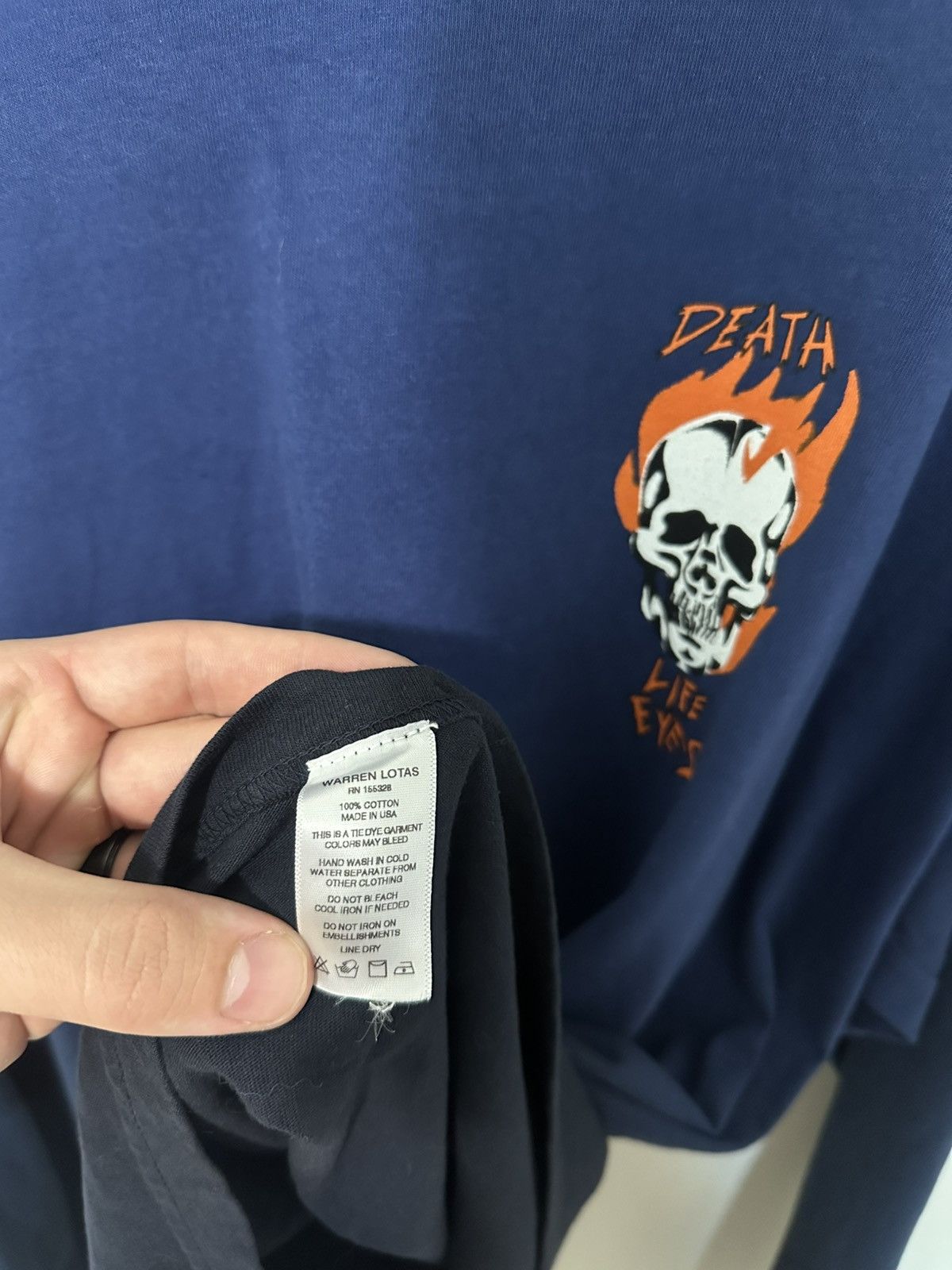 Vintage × Warren Lotas Warren Lotas Death Life Eyes Long Sleeve Tee XL Size US XL / EU 56 / 4 - 6 Thumbnail
