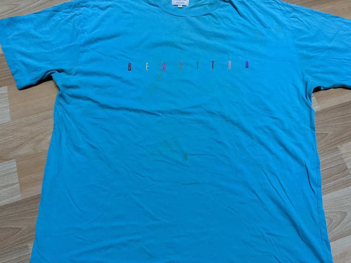 Benetton × United Colors Of Benetton 🌈 Benetton Colourfull Spellout Simple Style Tee Size US XL / EU 56 / 4 - 5 Thumbnail