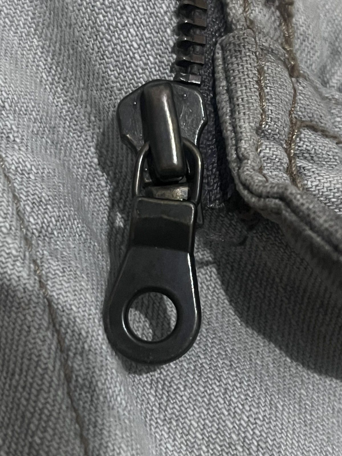 Comme Ca Ism COMME CA ISM Washed Grey Denim Rider Jacket Moto Size US M / EU 48-50 / 2 - 18 Thumbnail