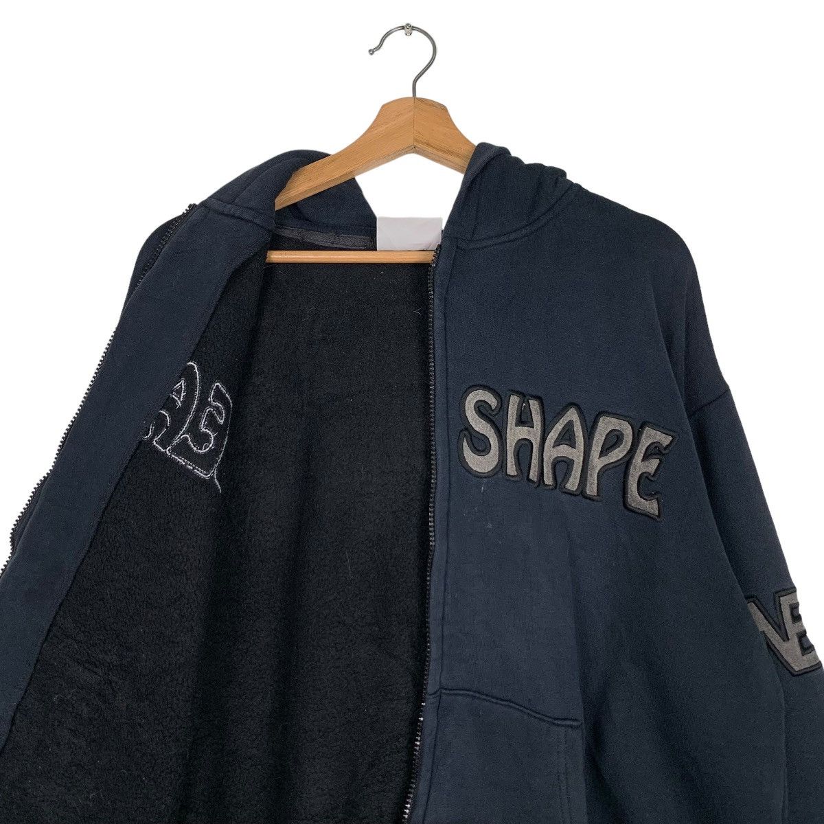 Vintage NEV Ideal Shape Big Logo Zipper Hoodies #0757-C34 Size US L / EU 52-54 / 3 - 9 Thumbnail