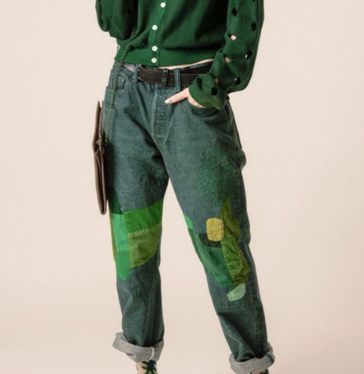 Kapital KAPITAL green denim monkey cisco bonsai jeans Size US 28 / EU 44 - 9 Thumbnail