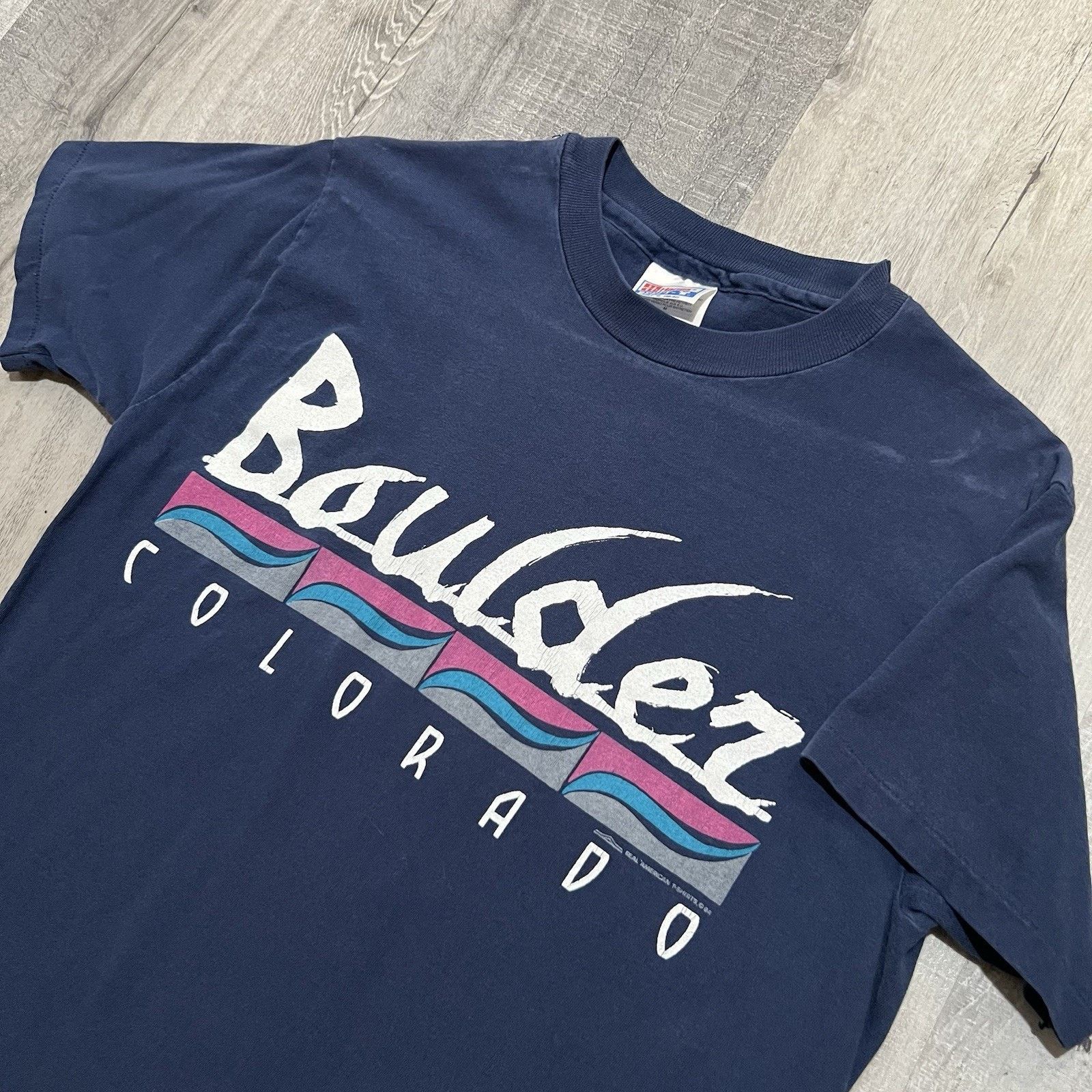 Hanes VTG Boulder Colorado T Shirt 1994 Rafting Nature Hike Shirt Size US M / EU 48-50 / 2 - 3 Thumbnail