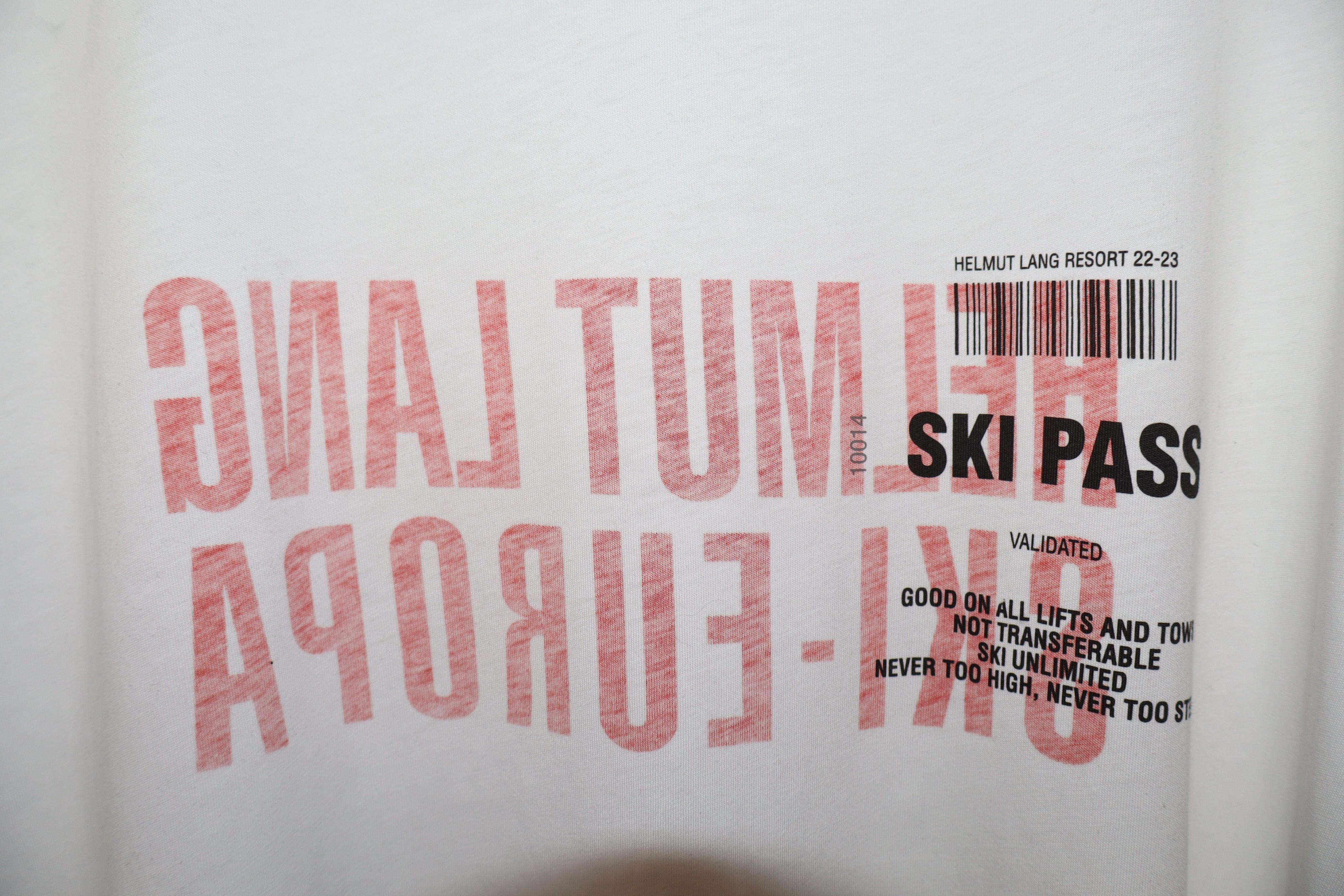 Helmut Lang Ski pass t-shirt Size US XXL / EU 58 / 5 - 3 Thumbnail