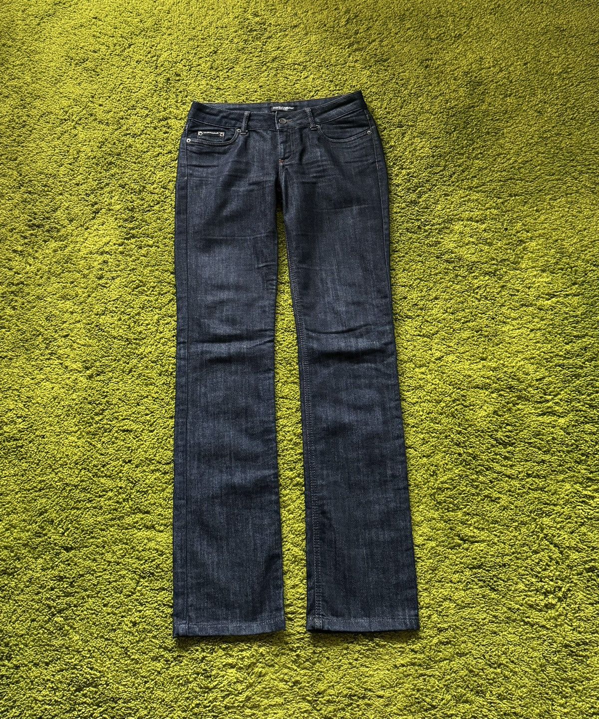 Designer × Dolce & Gabbana Dolce & Gabbana D&G steel metal patch logo jeans denim Size 27" / US 4 / IT 40 - 2 Thumbnail