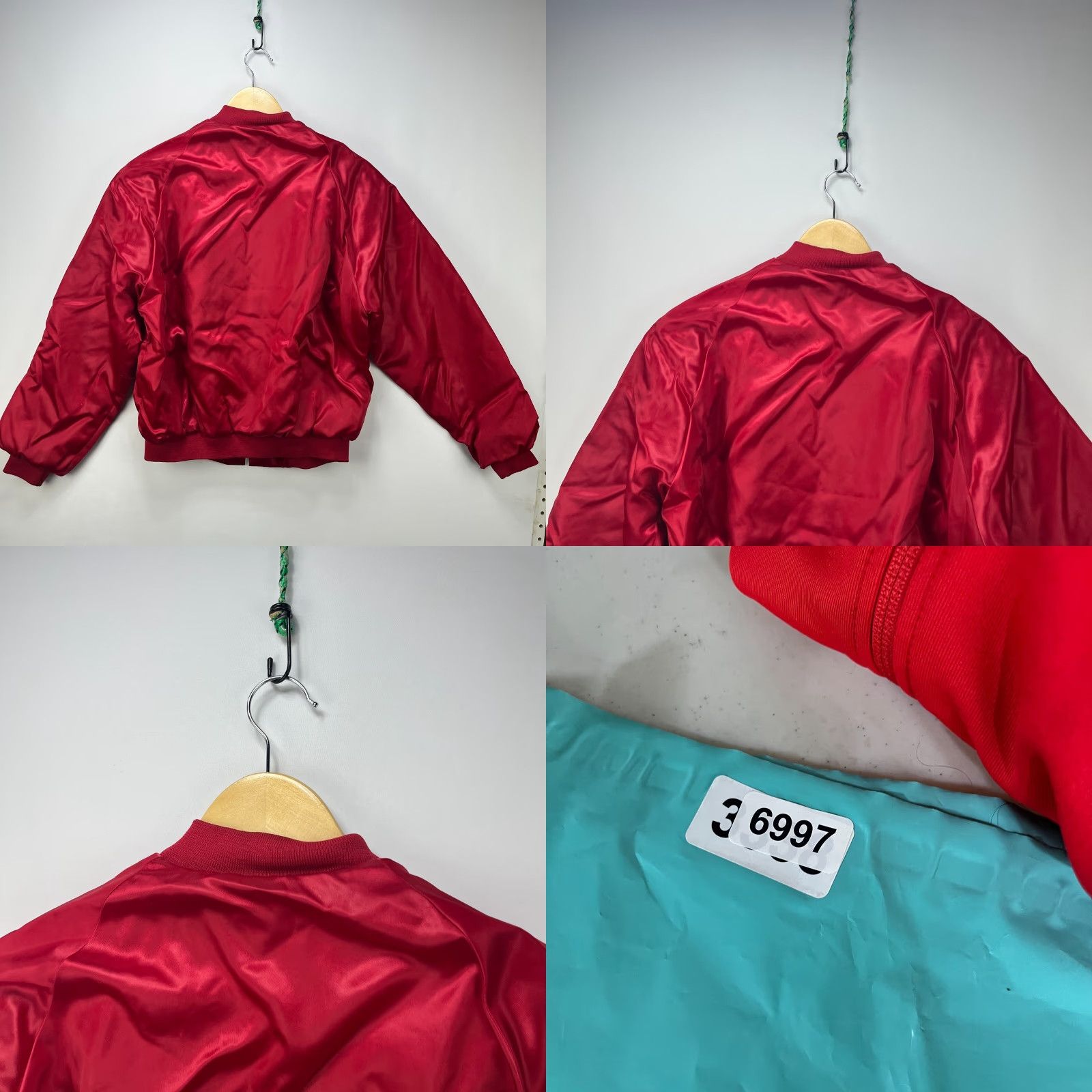 Dunbrooke VINTAGE Dunbrook Pla-Jac England Satin Bomber Jacket Medium Shirt Mens 90s Red Size US M / EU 48-50 / 2 - 8 Thumbnail