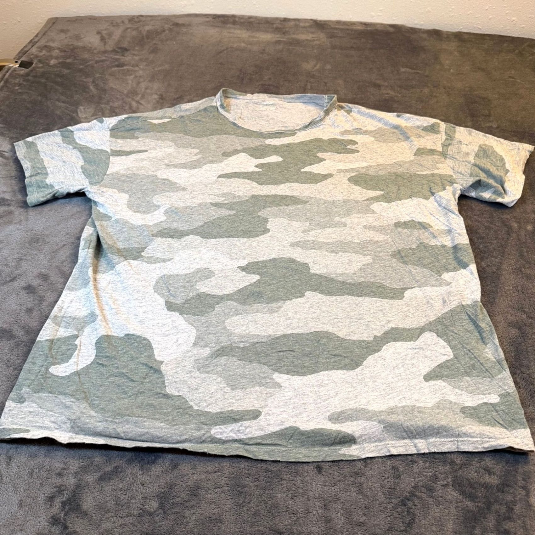 Vintage Aerie Camouflage T Shirt Womens Large Gray Relaxed Fit Short Sleeve Oversized Size L / US 10 / IT 46 - 3 Thumbnail