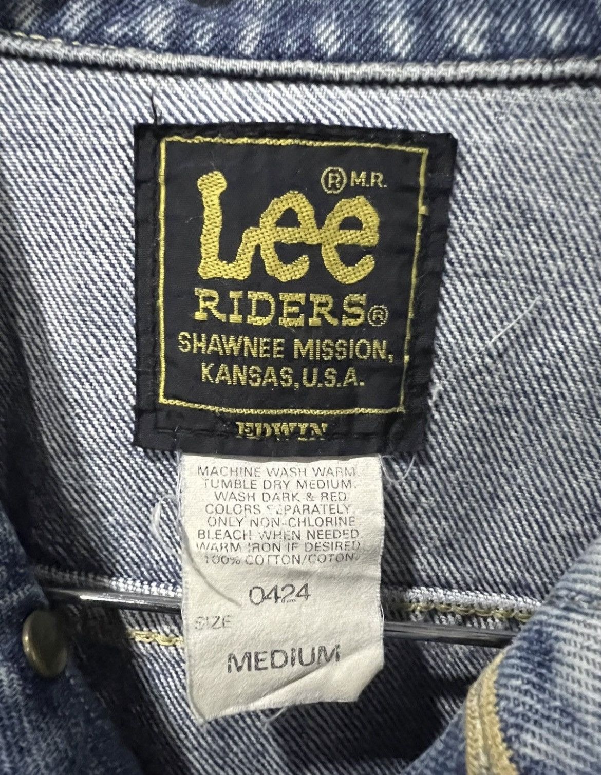 Lee 🔥Vintage Lee Riders x Edwin Denim Trucker Size US S / EU 44-46 / 1 - 19 Thumbnail