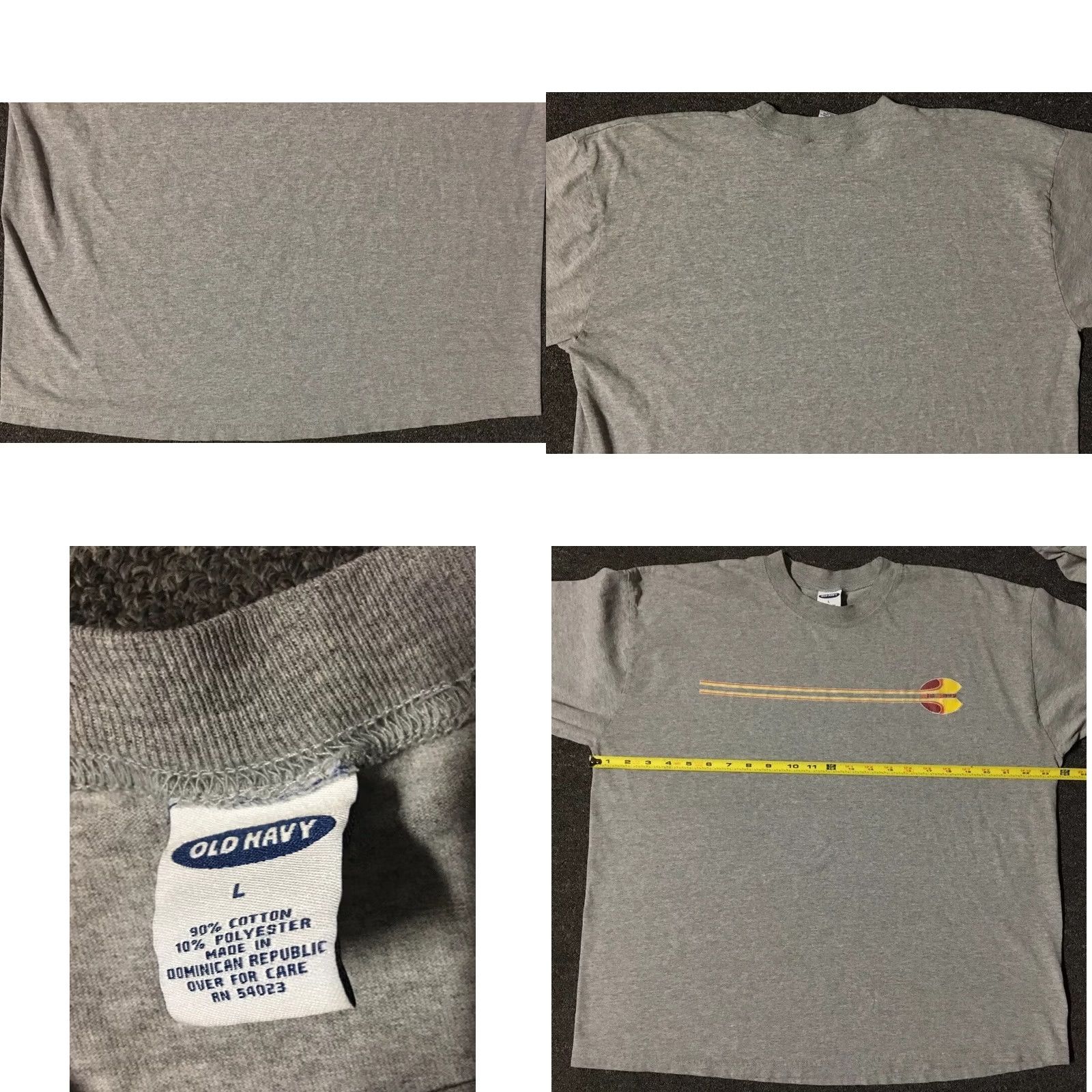 Quiksilver VINTAGE Faded Old Navy Shirt M Boxy Surf Skate Grunge Vaporwave 90s Y2K Ocean California Beach Graphic Tee Mens Gray Size M Size US M / EU 48-50 / 2 - 8 Thumbnail