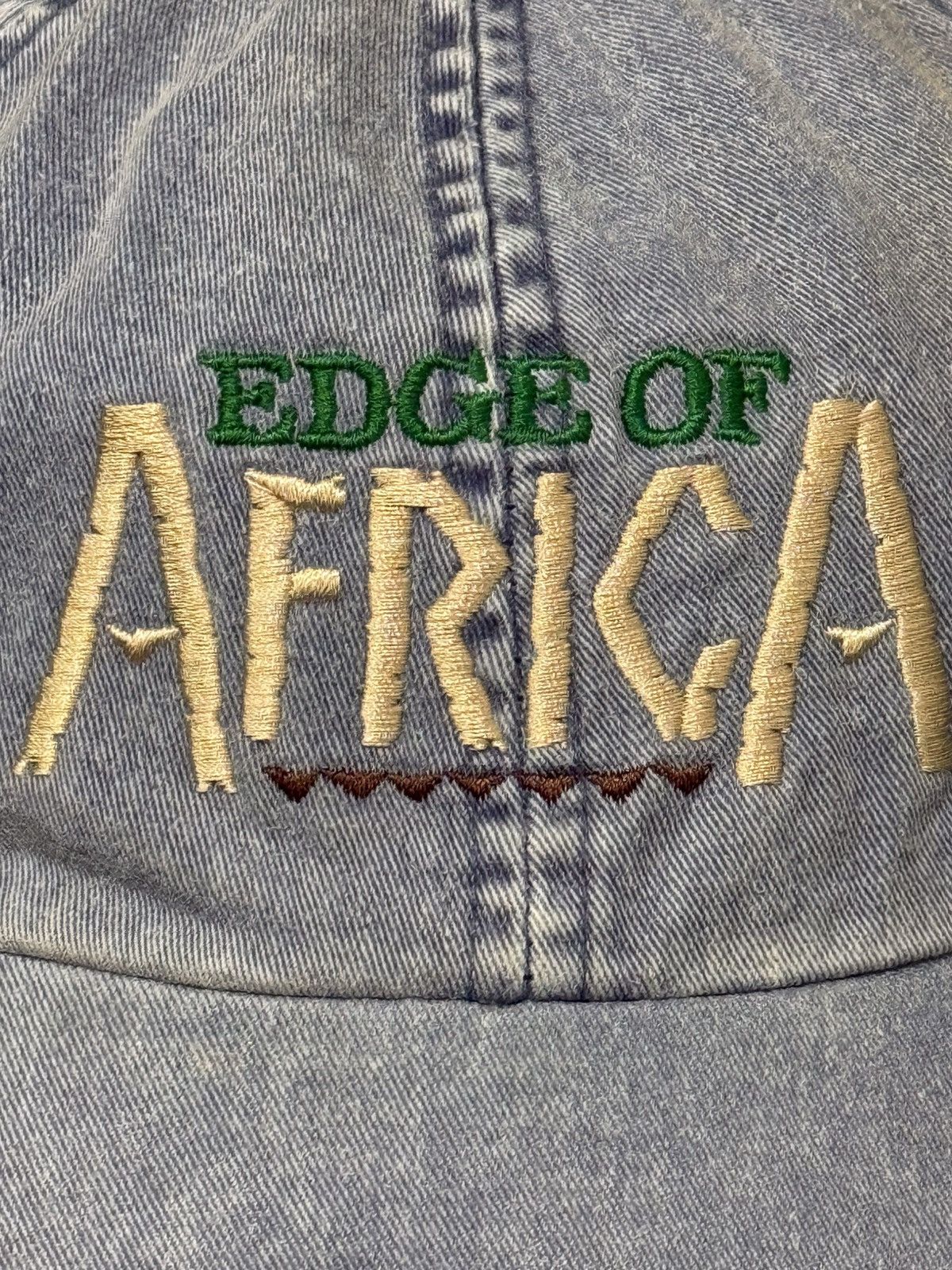 Vintage Vintage Busch Gardens Edge Of Africa Denim Hat Size ONE SIZE - 2 Thumbnail