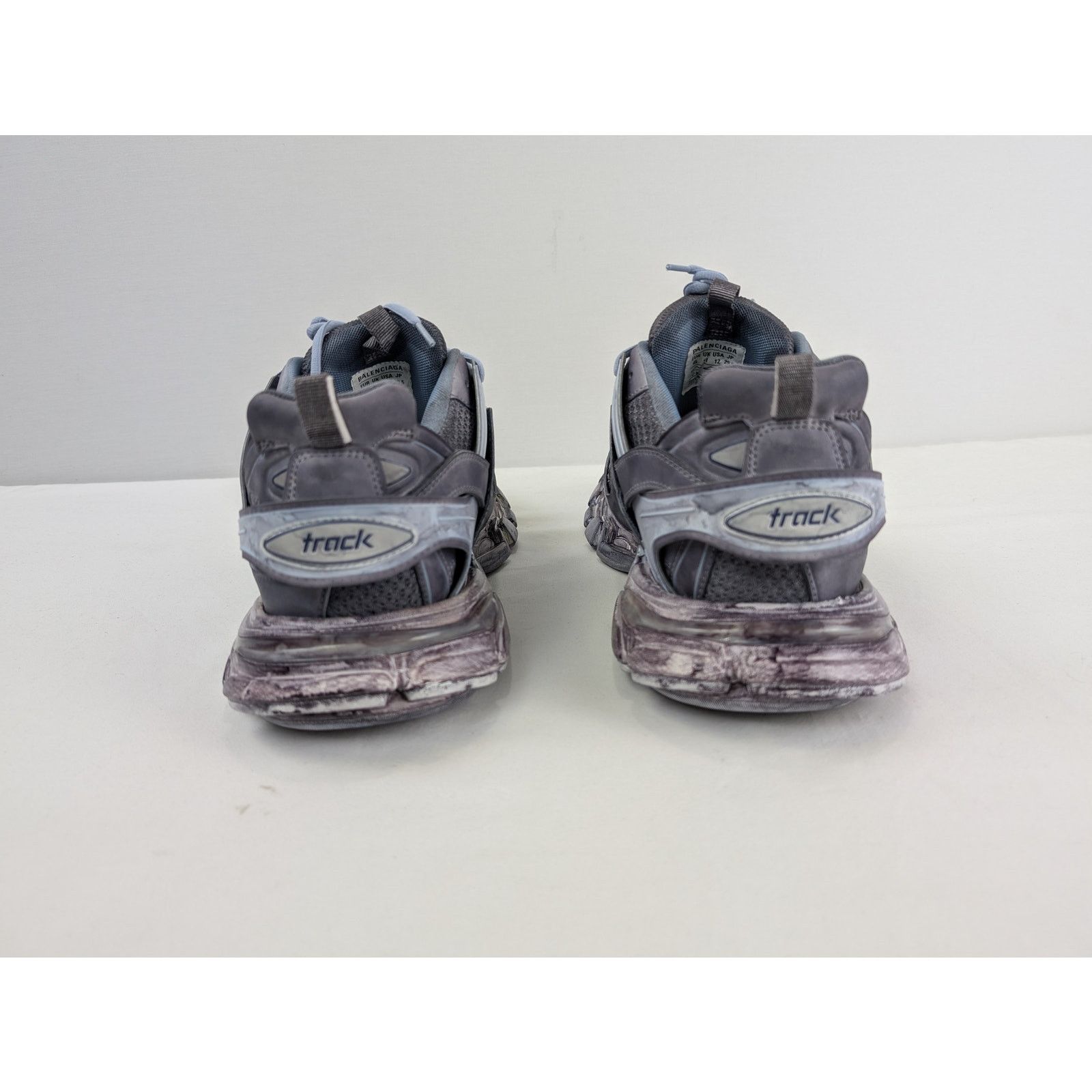Balenciaga o1rshd1 Faded Mesh Rubber Track Sneakers in Multicolor Size US 12 / EU 45 - 11 Thumbnail