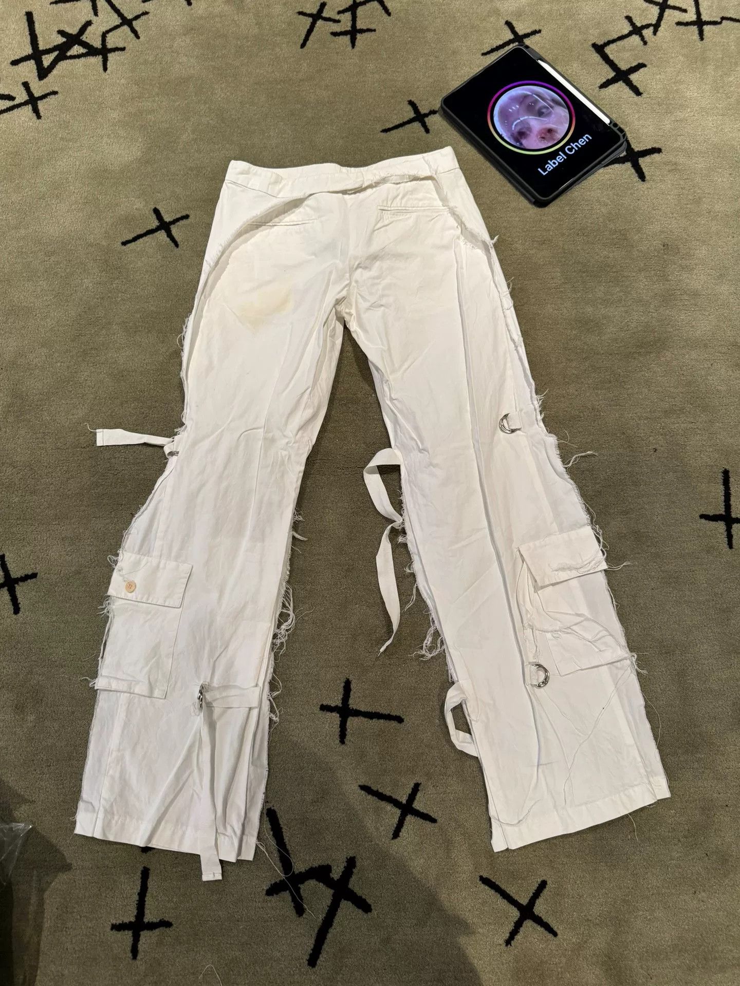 Hussein Chalayan distressed bondage cargo pants by hussein chalayan Size US 38 / EU 54 - 1 Thumbnail