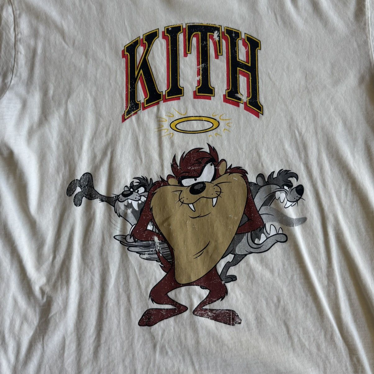 Kith Kith Looney Tunes Taz Tasmanian Vintage T Shirt White M Size US M / EU 48-50 / 2 - 2 Thumbnail