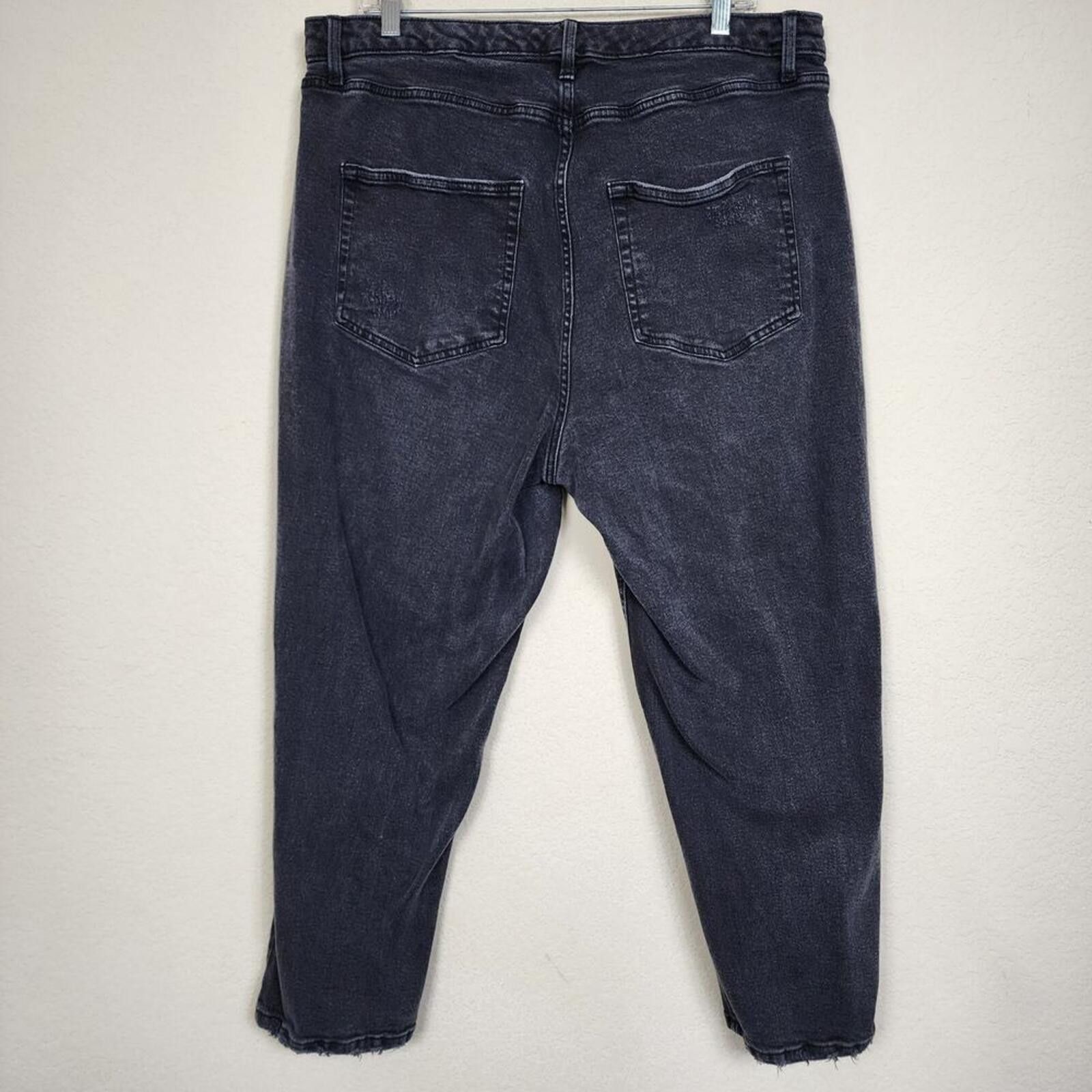 Other Soft Black Distressed Size 17 Jeans Size 30" / US 8 / IT 44 - 2 Thumbnail
