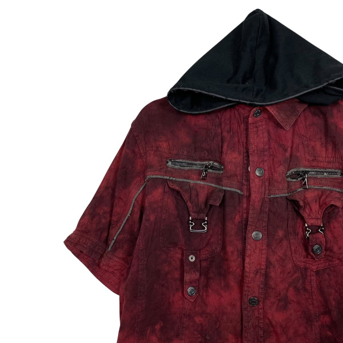 In The Attic In The Attic Short Sleeve Hooded Zipper Shirt Size US M / EU 48-50 / 2 - 6 Thumbnail