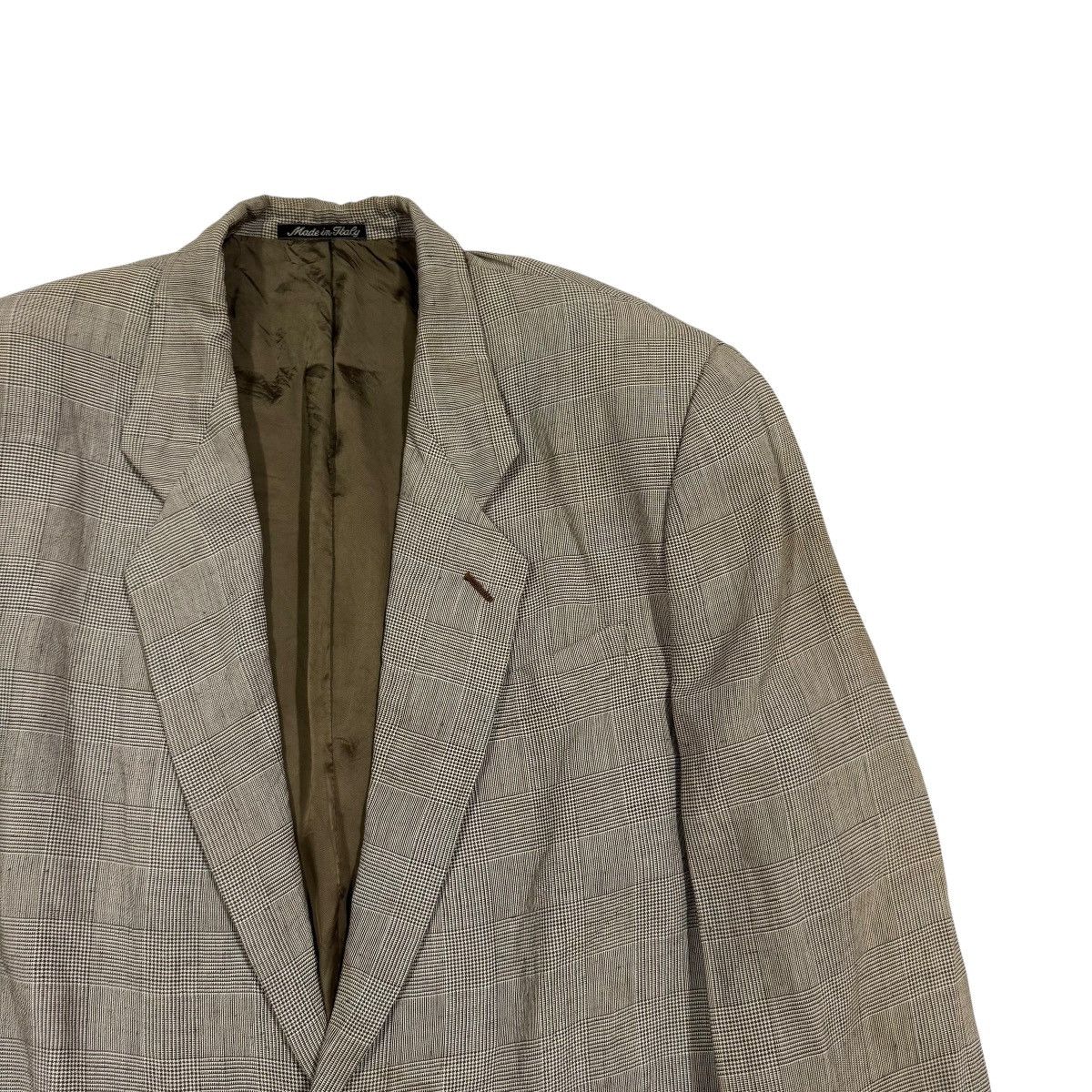 Emporio Armani Vtg🔥Emporio Armani Checkered Blazer Casual Size 48R - 8 Thumbnail