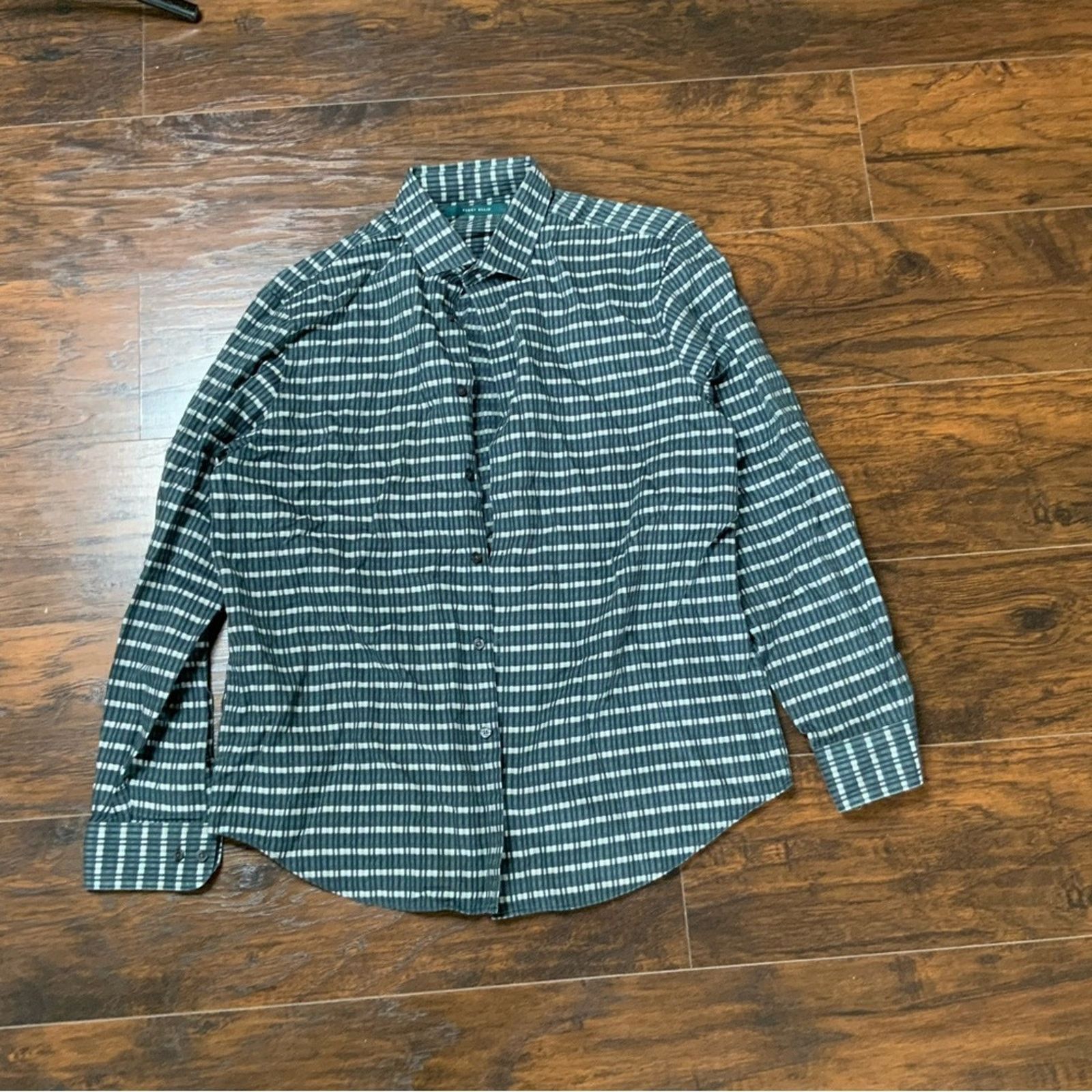 Perry Ellis Green pattern Perry Ellis shirt Size US XL / EU 56 / 4 - 2 Thumbnail