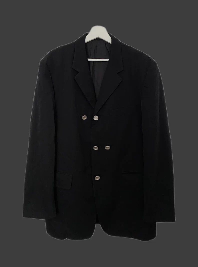 Yohji Yamamoto Yohji Yamamoto Workshop Wool Blazer 70s-80s - dmc Size US S / EU 44-46 / 1 - 1 Thumbnail