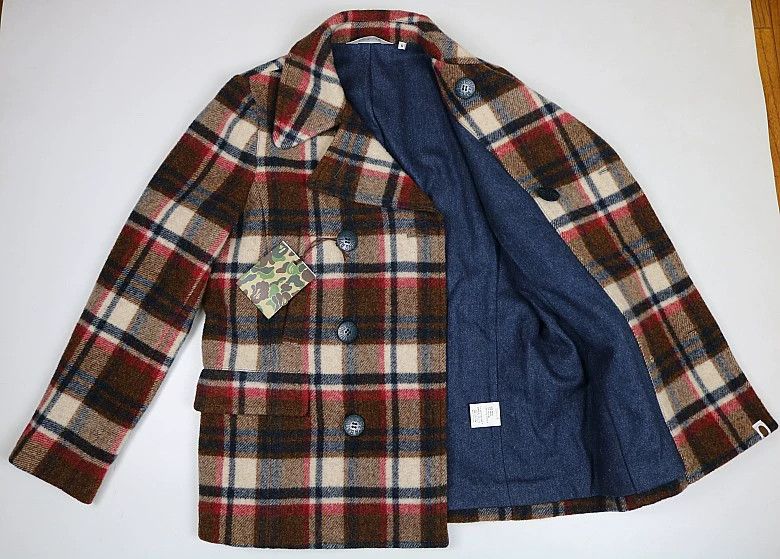 Bape BAPE NIGO Era Kimura Check Wool Double-Breasted Coat S Size US S / EU 44-46 / 1 - 2 Thumbnail