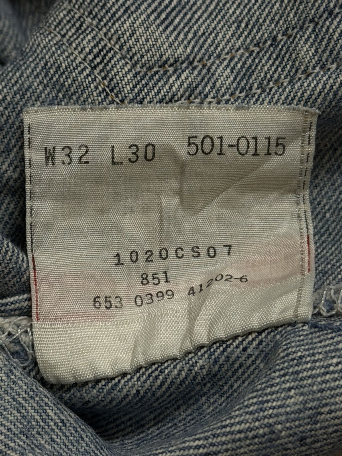 Levi's Vintage 90s Levis 501 Light Wash Faded Distress Straight Leg Size US 32 / EU 48 - 8 Thumbnail