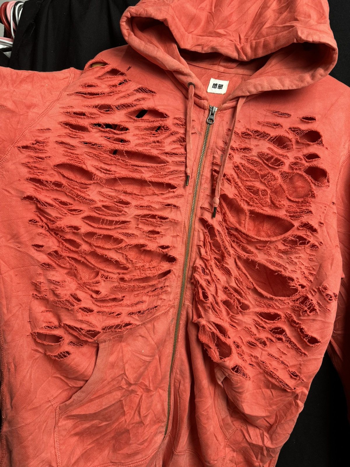 If Six Was Nine × Japanese Brand × PPFM Distressed Japanese Zipper Hoodie Uniqlo lgb ifsix style Size US XL / EU 56 / 4 - 5 Thumbnail