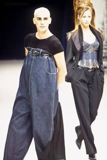 Jean Paul Gaultier Jean Paul Gaultier SS93 Les Andro-Jeans Runway Size 40" / US 18 - 3 Thumbnail