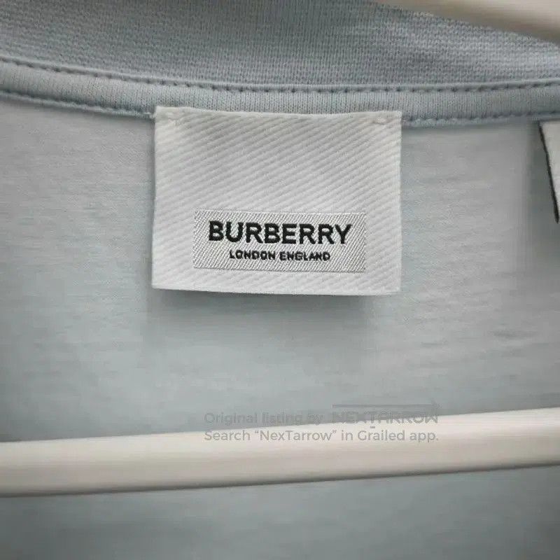 Burberry Burberry Summer Light Blue Cotton T-Shirt. Size M / US 6-8 / IT 42-44 - 3 Thumbnail