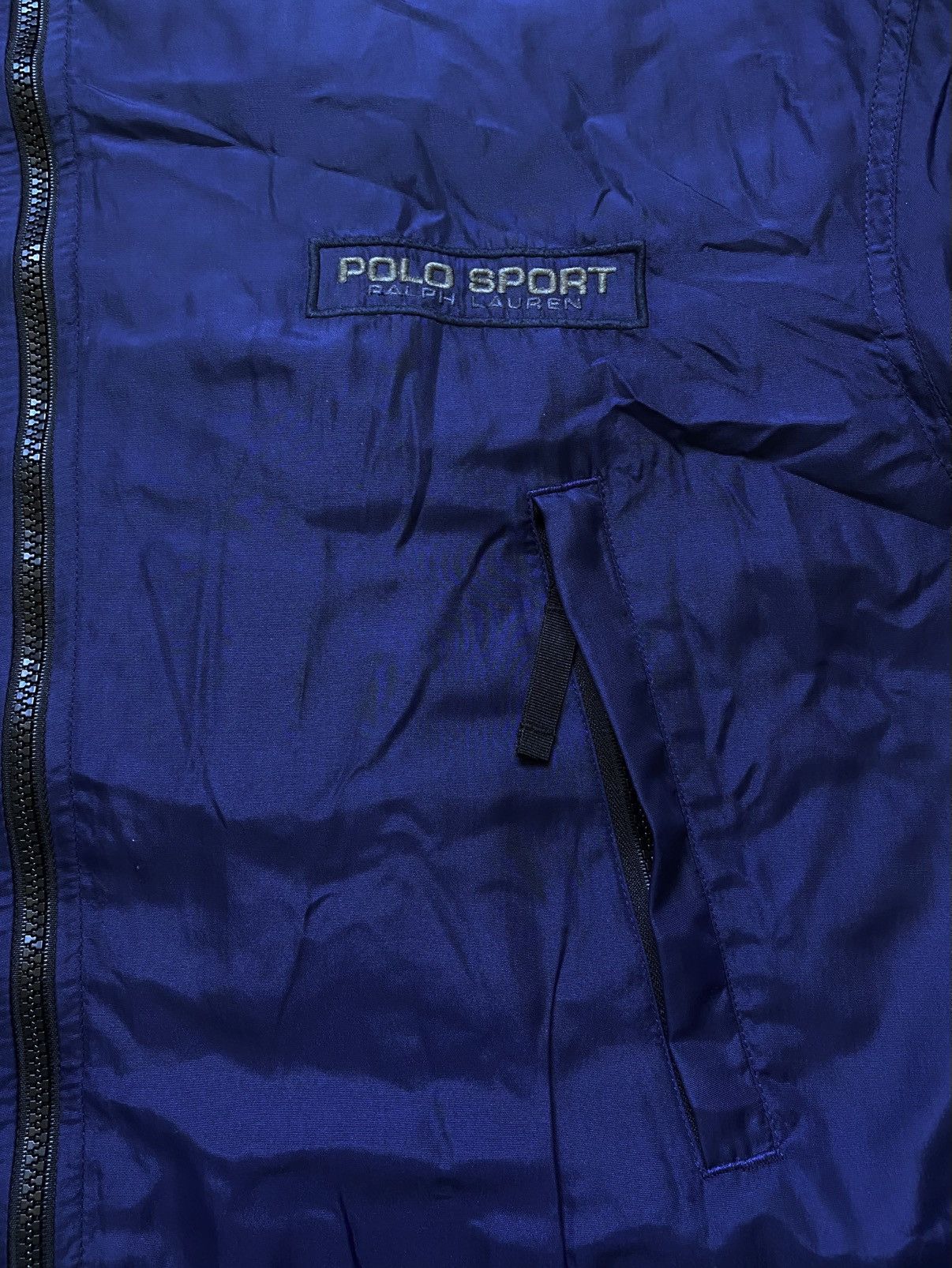Polo Ralph Lauren Polo Sport Ralph Lauren Shimmer Navy Nylon Jacket Adjustable Size US L / EU 52-54 / 3 - 9 Thumbnail