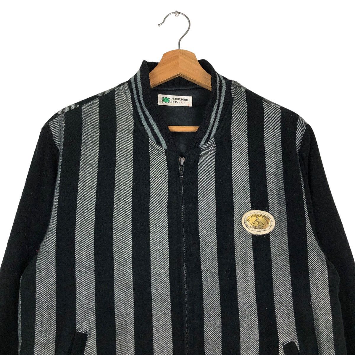 Hysteric Glamour 🔥VINTAGE BOMBER JACKET STRIPED HANDSOMEBOY JAPAN Size US S / EU 44-46 / 1 - 3 Thumbnail
