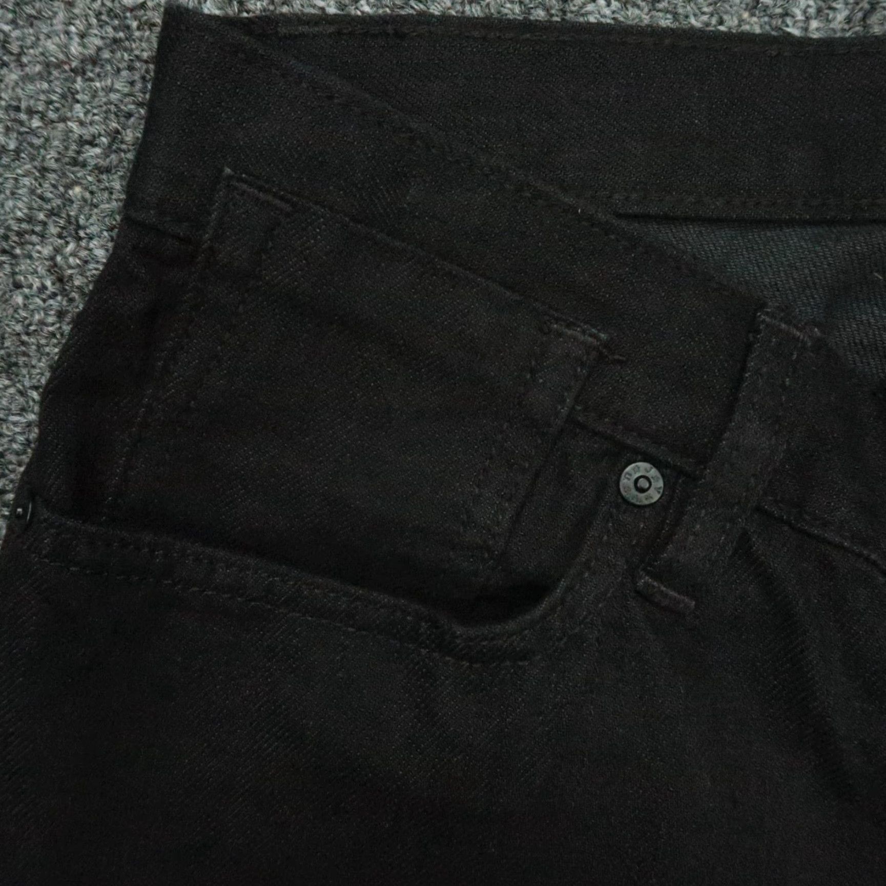 John Varvatos John Varvatos Jeans Mens 30x33 Black Bowery Slim Straight 5 Pocket Denim Size US 30 / EU 46 - 3 Thumbnail