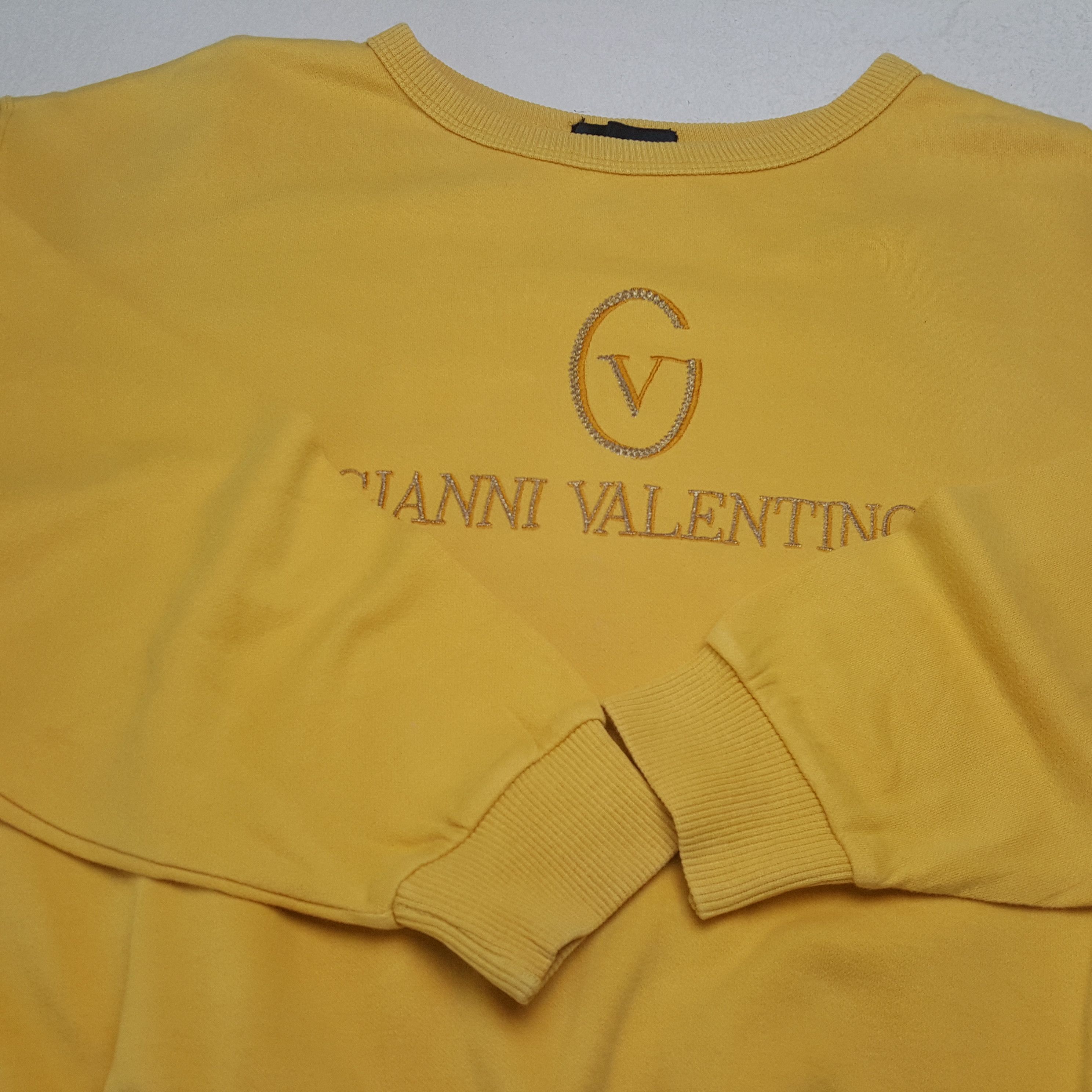 Vintage GIANNI VALENTINO Center Logo Spellout Sweartshirt C286N7 Size US M / EU 48-50 / 2 - 4 Thumbnail