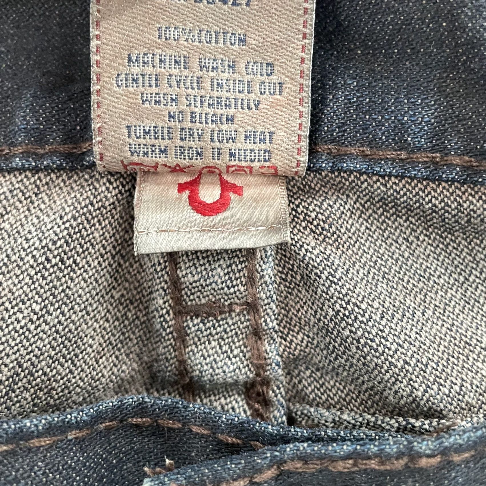 True Religion VINTAGE True Religion Jean Shorts Adult 38 Blue Denim Rainbow Billy Made in USA Mens Size US 38 / EU 54 - 7 Thumbnail