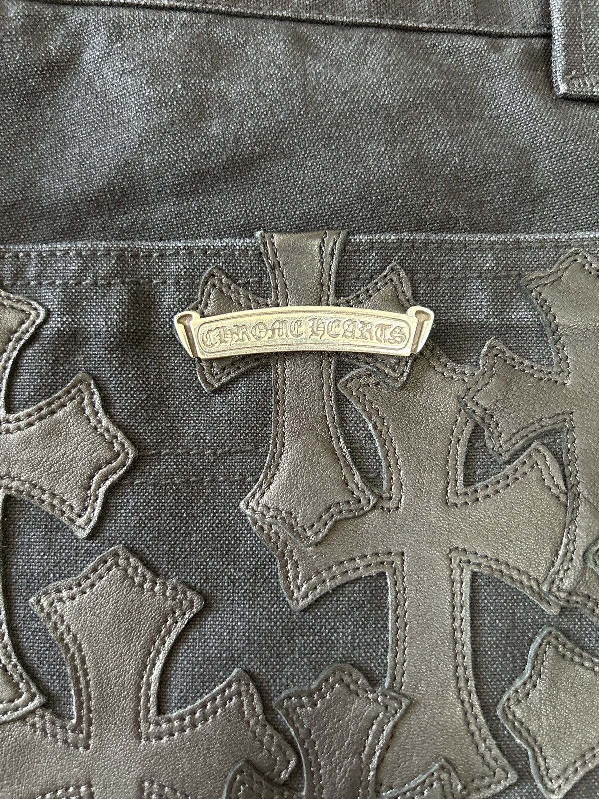 Chrome Hearts Chrome Hearts Double Knee Black Carpenter Shorts(10 Patches) Size US 34 / EU 50 - 6 Thumbnail