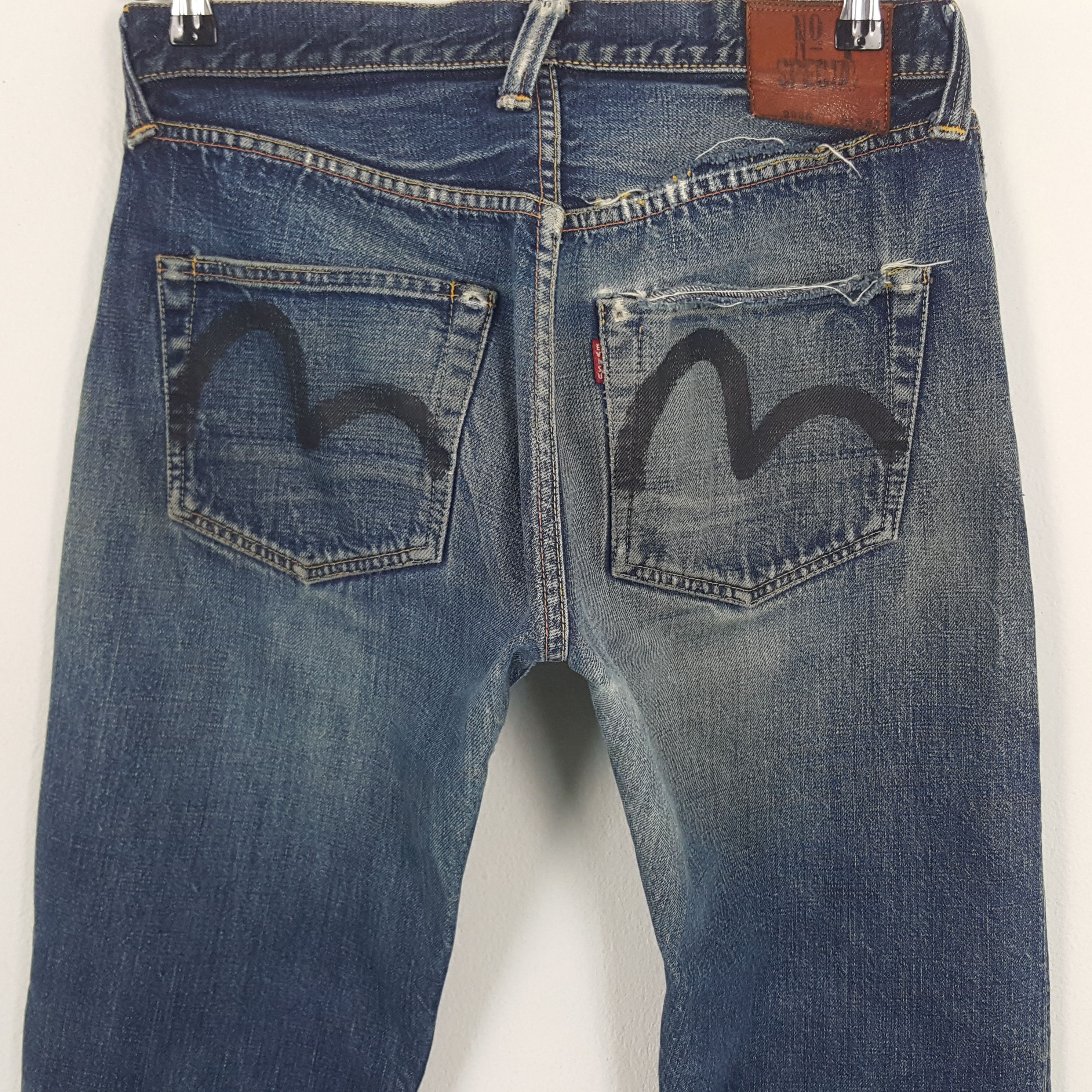 Evisu × Japanese Brand Vintage Evisu Japan Selvedge Custom Daicock Denim Jeans Size US 29 - 5 Thumbnail