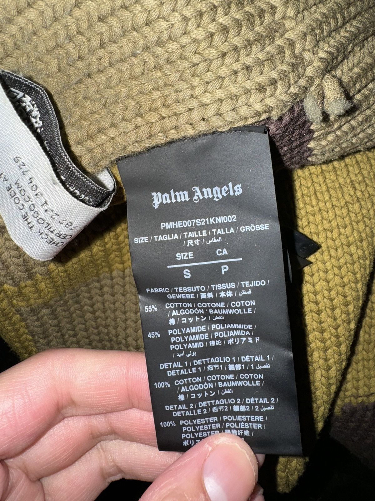 Palm Angels Palm Angels Camo Knit Sweater Size US S / EU 44-46 / 1 - 6 Thumbnail