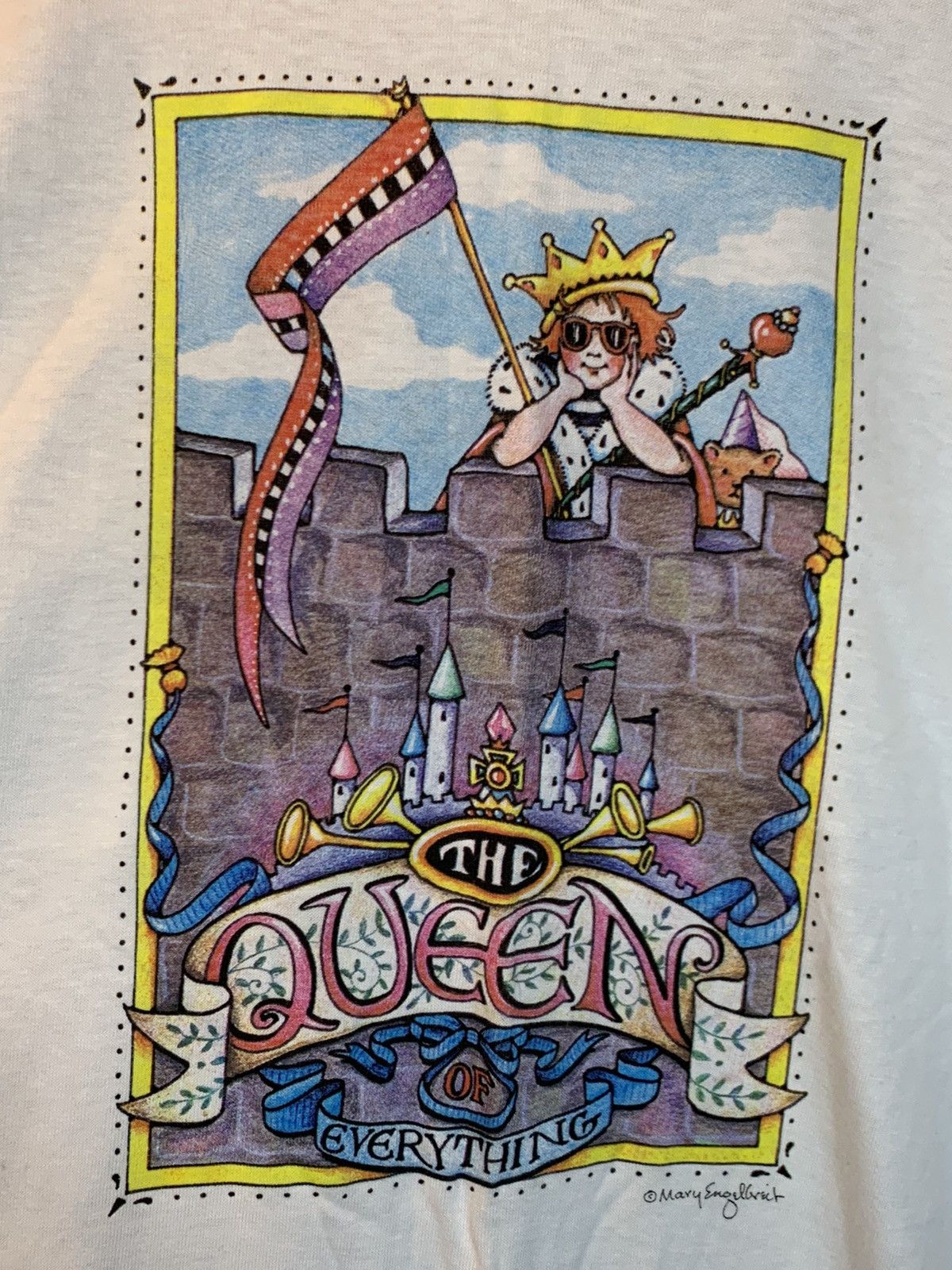 Vintage *RARE* Vintage Queen Of Everything Mary Engelbreit Art Shirt Size US L / EU 52-54 / 3 - 2 Thumbnail