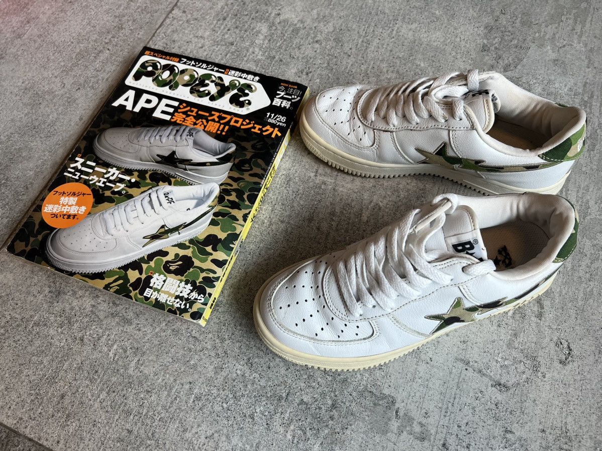 Bape A Bathing Ape BAPESTA First Release w/ Popeye Mag Size US 6 / EU 39 - 2 Thumbnail