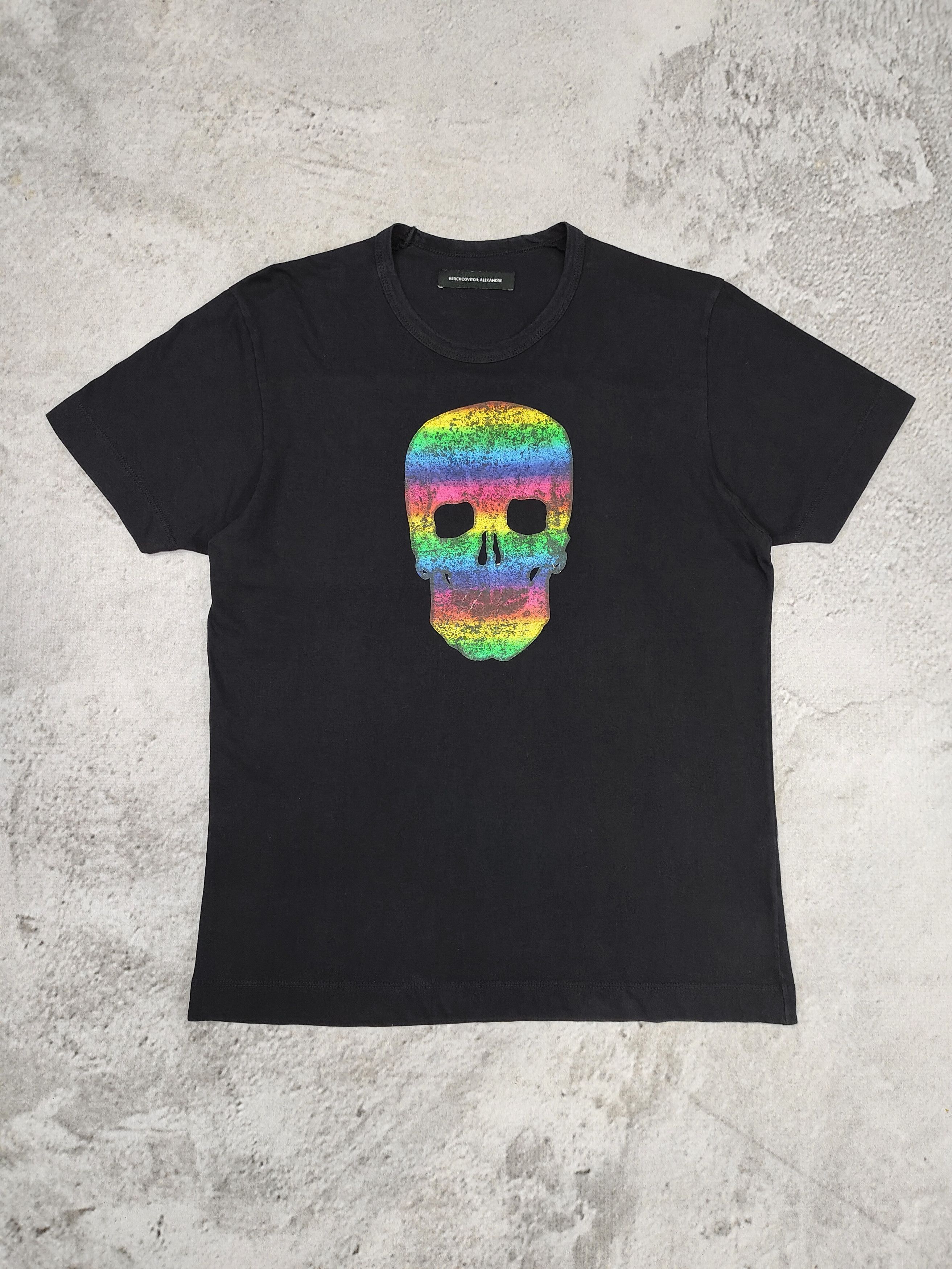 Alexandre Herchcovitch 2000s Alexandre Herchcovitch Punk Rock Rainbow Skull Tshirt Size US S / EU 44-46 / 1 - 1 Thumbnail