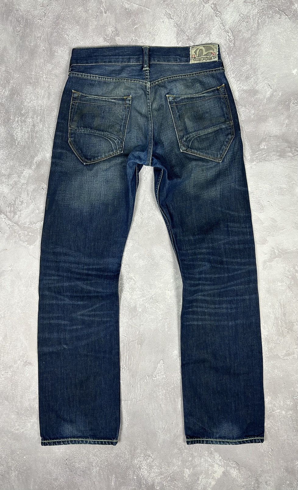 RARE 🔥 Evisu x Puma Blue Jeans Embroided Logo sz 32