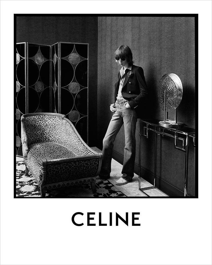 Celine 20SS Diagonal Wool Classic Double Breasted Navy Jacket Size 48R - 13 Thumbnail