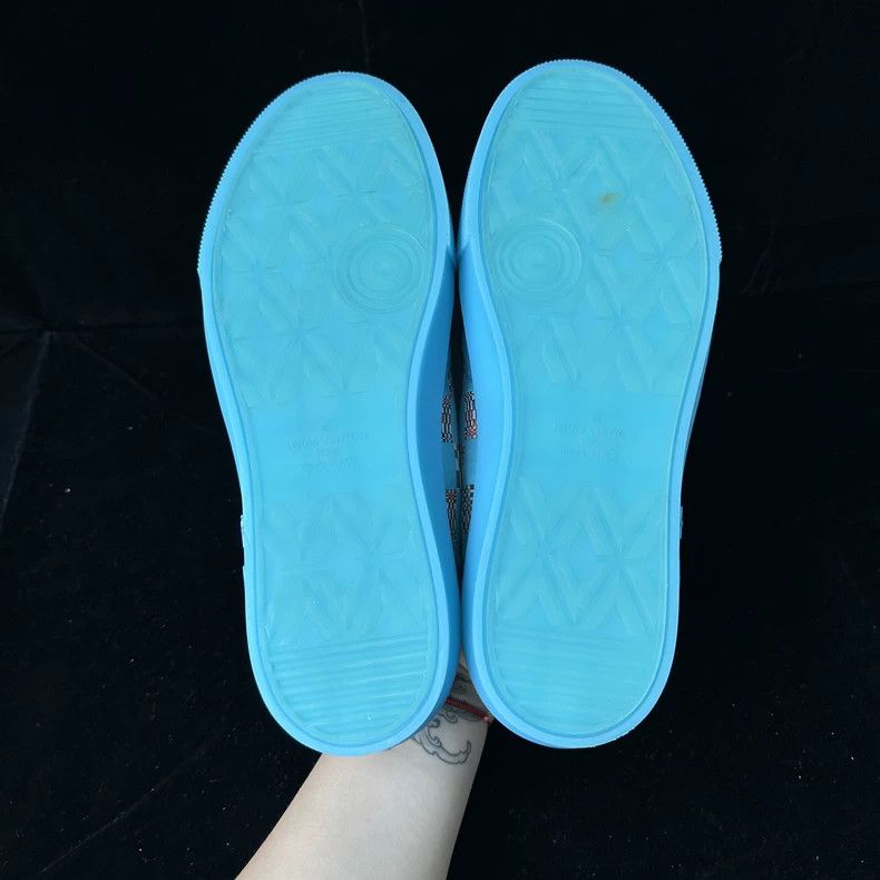 Louis Vuitton Louis Vuitton Blue checkerboard shoes Size US 9.5 / EU 42-43 - 7 Thumbnail