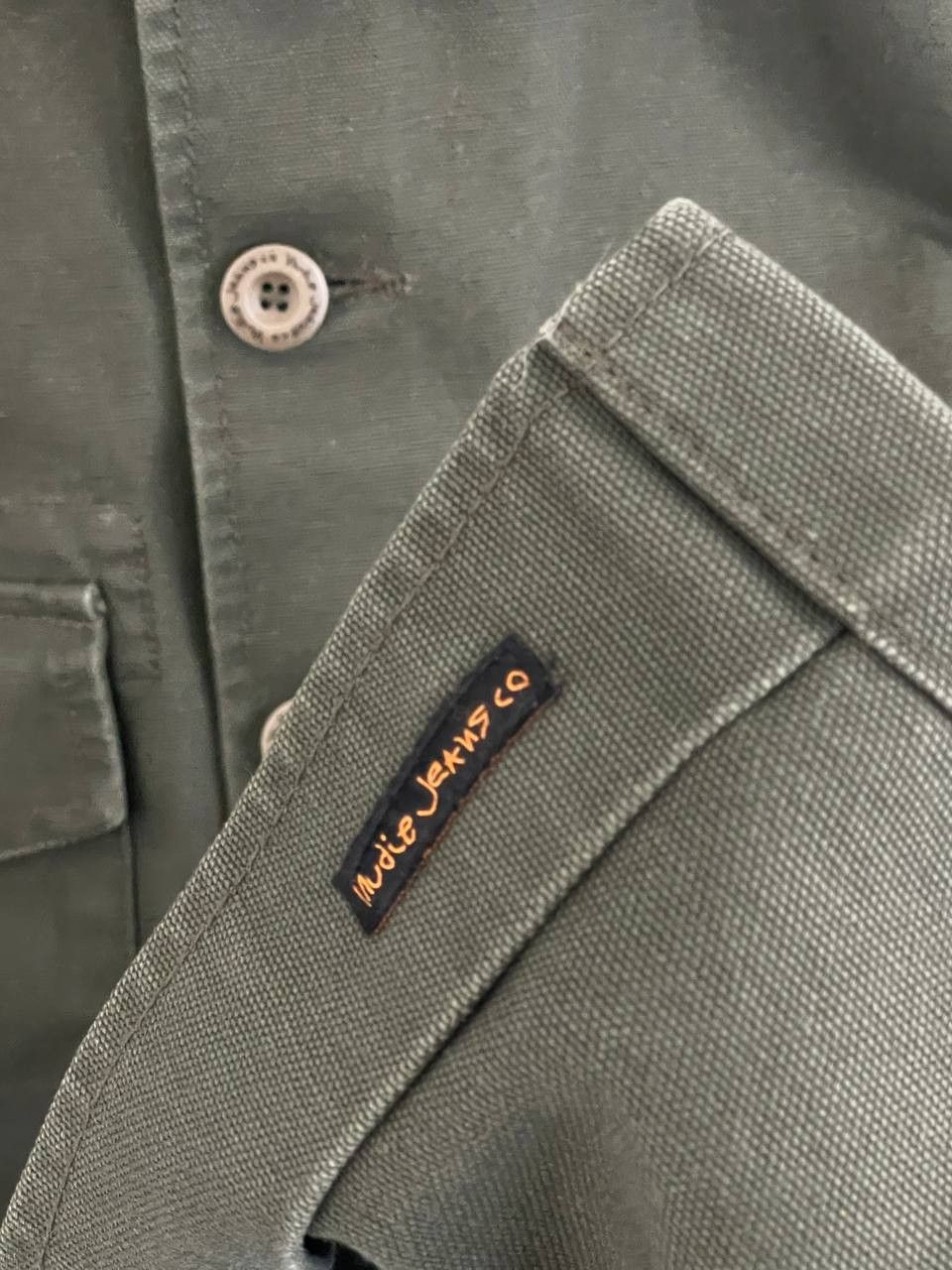 Nudie Jeans Nudie Jeans Sten Army Canvas Overshirt Military Style Jacket Size US M / EU 48-50 / 2 - 8 Thumbnail