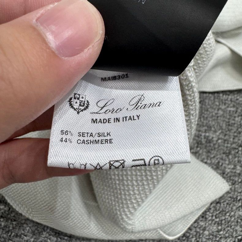 Loro Piana LORO PIANA Cashmere and mulberry silk blended knit sweater Size US M / EU 48-50 / 2 - 4 Thumbnail
