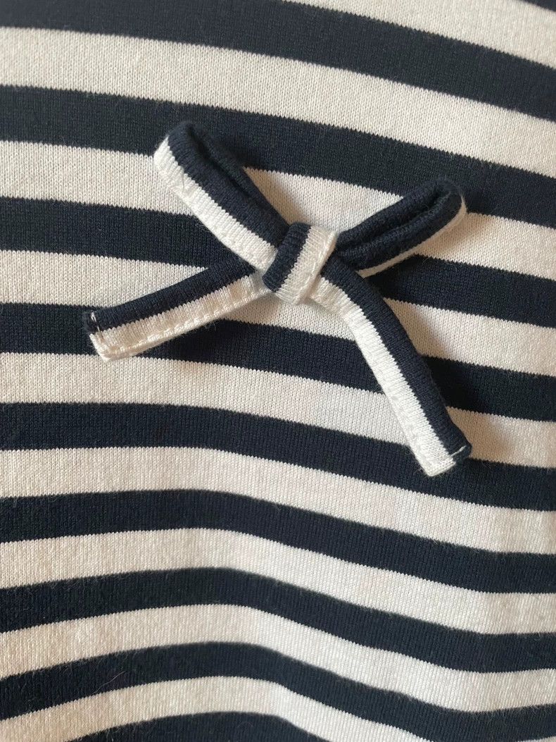 Comme des Garcons Comme Des Garcons Striped bow long sleeved T-shirt 2505-Nex Size S / US 4 / IT 40 - 4 Thumbnail