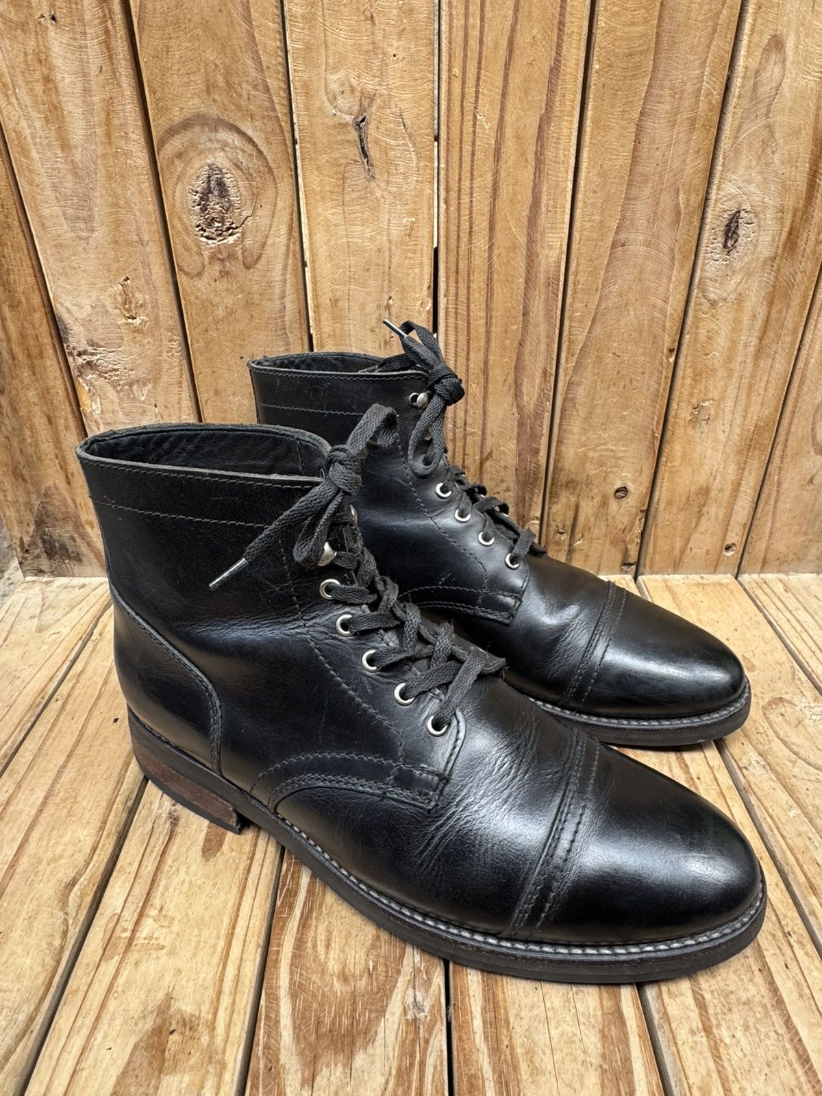 Thursday Boot Company Thursday boots company captain black cap toe leather boots Size US 10 / EU 43 - 8 Thumbnail