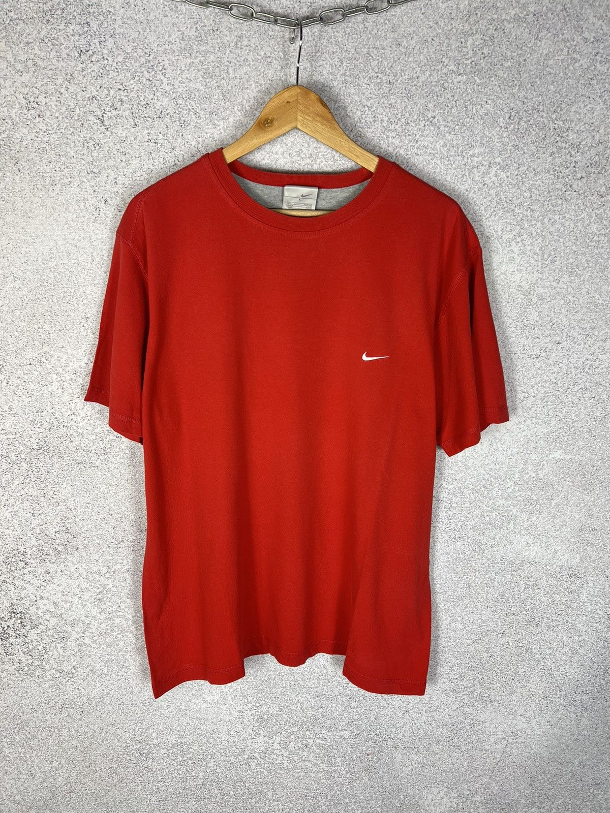 Nike Vintage 90s Nike Small Swoosh Basic Tee Size US L / EU 52-54 / 3 - 1 Thumbnail
