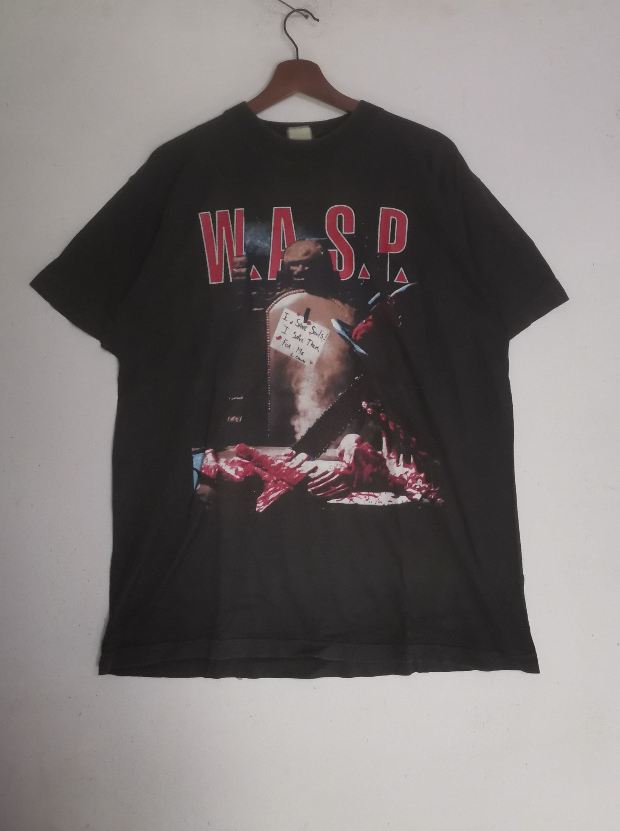 Band Tees × Vintage Rare vintage W.A.S.P American Heavy Metal Band t-shirt Size US XL / EU 56 / 4 - 1 Thumbnail