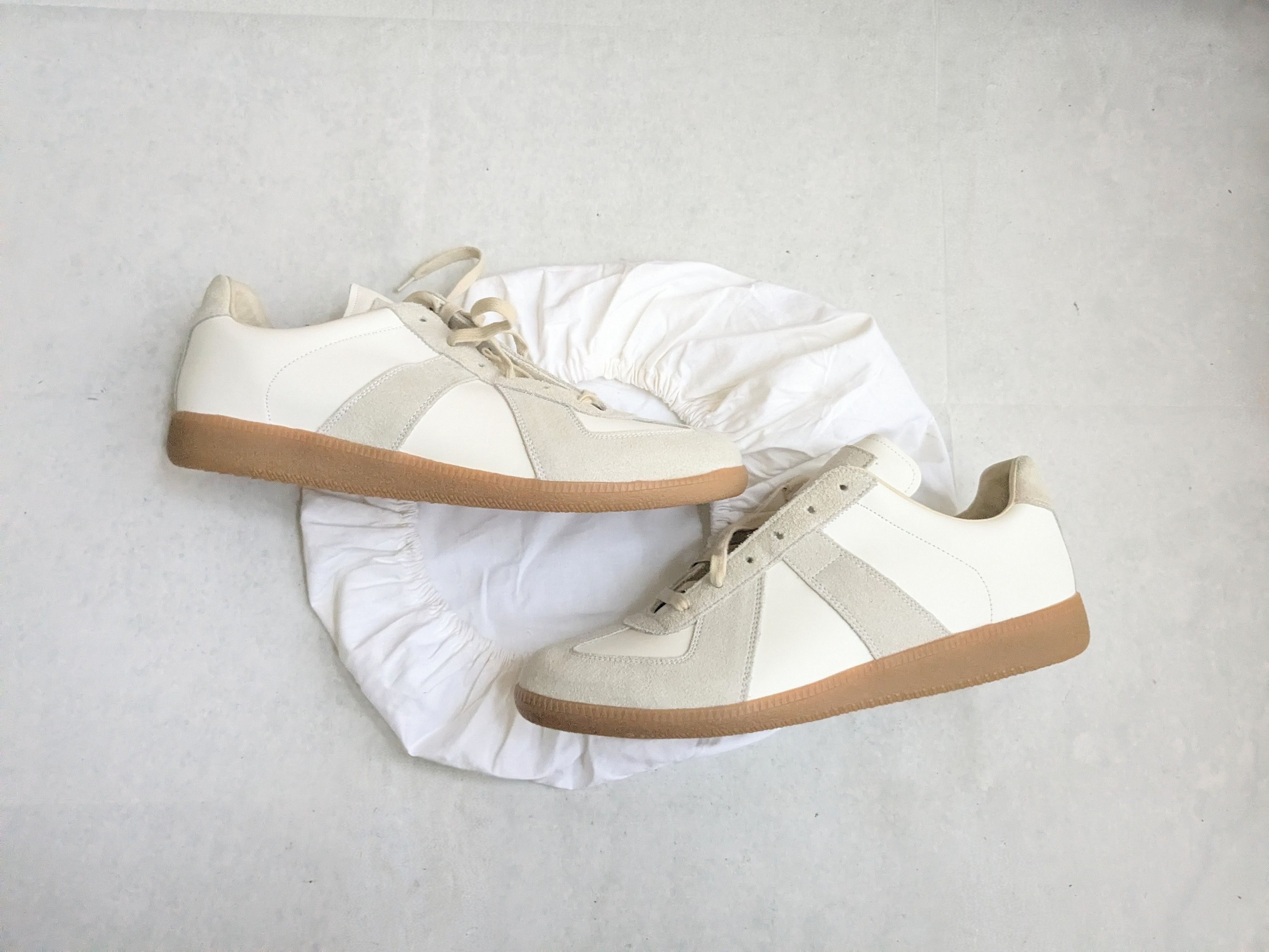 Maison Margiela Maison Margiela GAT White Gray 12 45 Low Tops Size US 12 / EU 45 - 1 Thumbnail