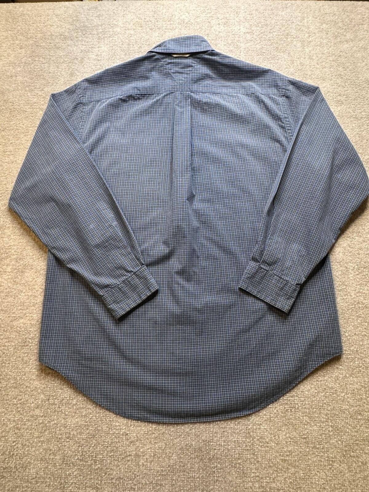 Tommy Hilfiger Tommy Hilfiger Men's Med Blue Plaid LS Button Down [702] Size US M / EU 48-50 / 2 - 3 Thumbnail
